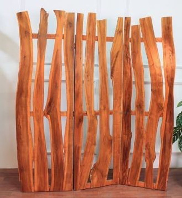 Mebelrotan.id Room Divider Natural Wood 1
